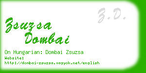 zsuzsa dombai business card